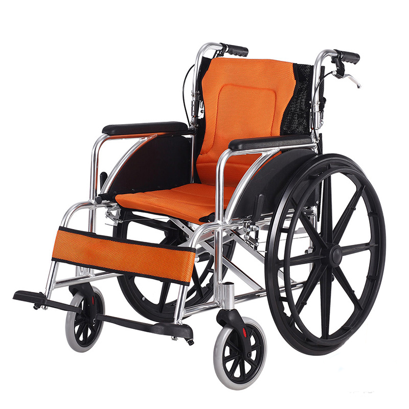 高档铝合金轮椅   免充气 实心轮胎可折叠