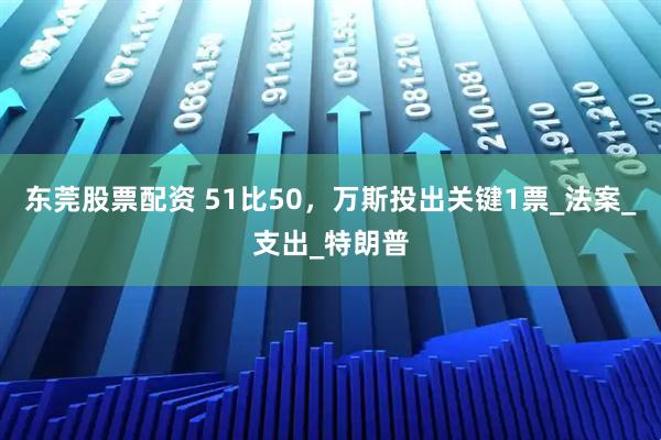 东莞股票配资 51比50，万斯投出关键1票_法案_支出_特朗普
