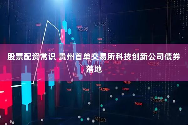 股票配资常识 贵州首单交易所科技创新公司债券落地